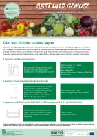 Factsheet: Obst und Gemüse optimal lagern