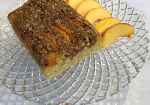 Pfirsich-Streuselkuchen