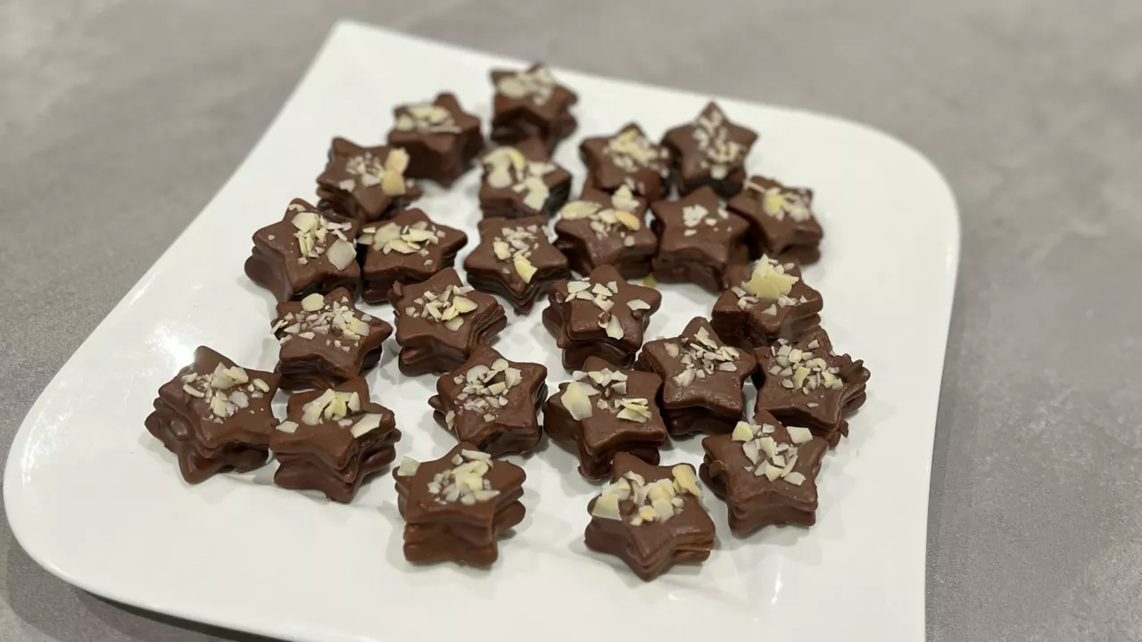 Mandel-Marzipan-Sterne