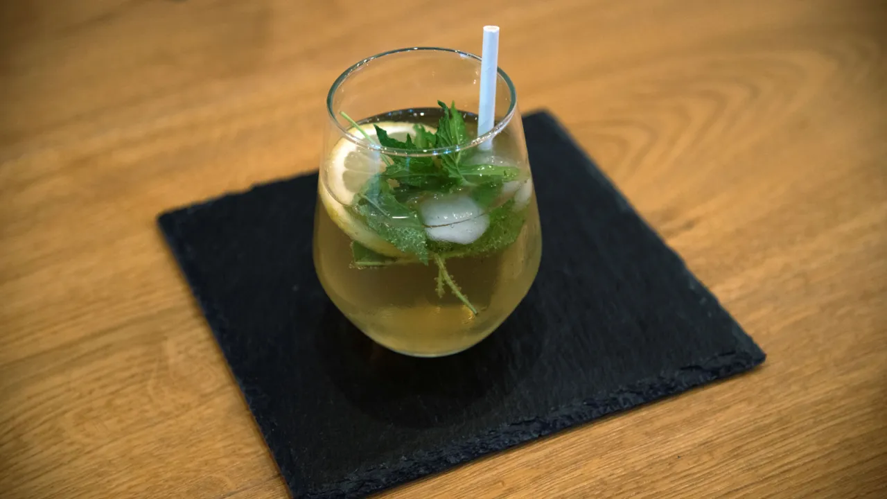 alkoholfreier Bier-Minz-Spritz