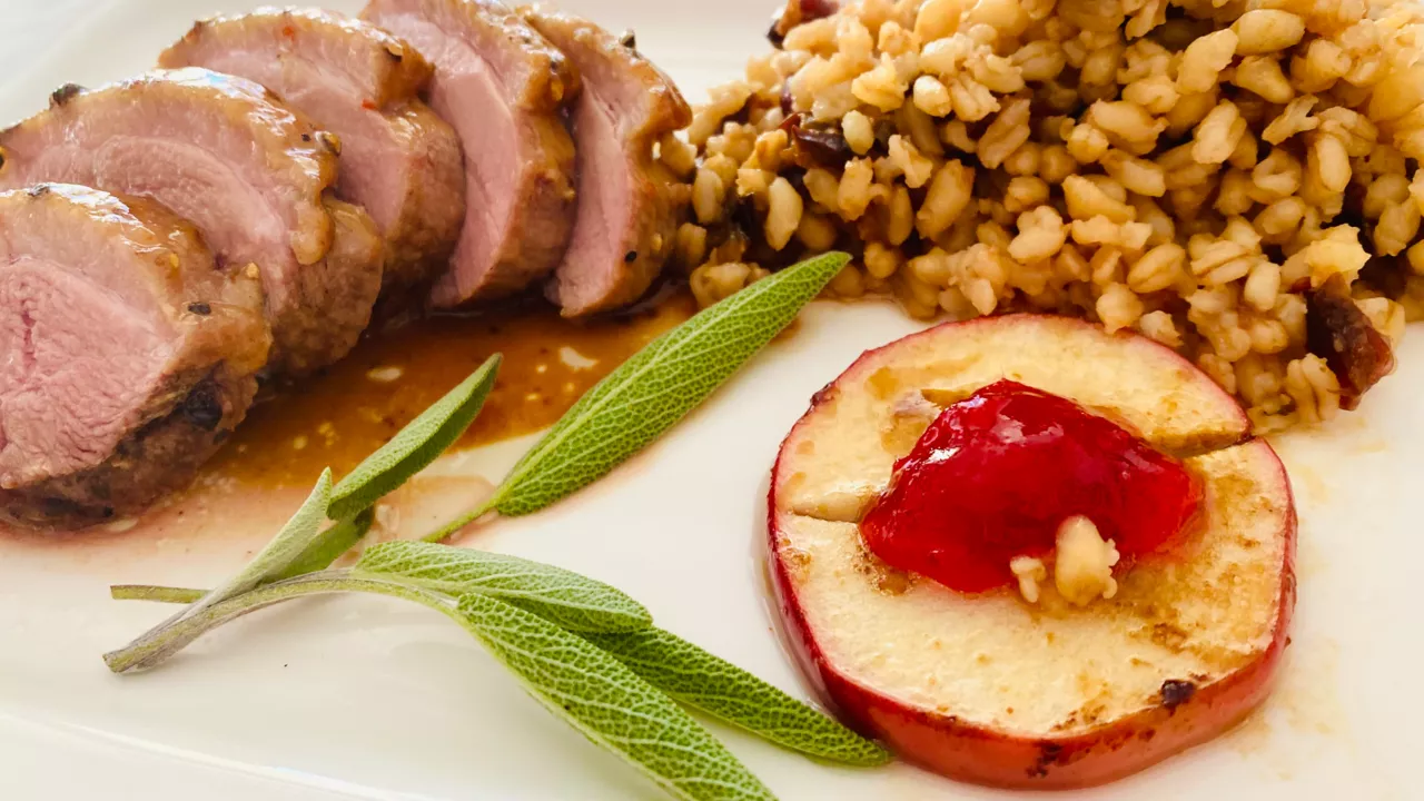 Glasierte Gänsebrust