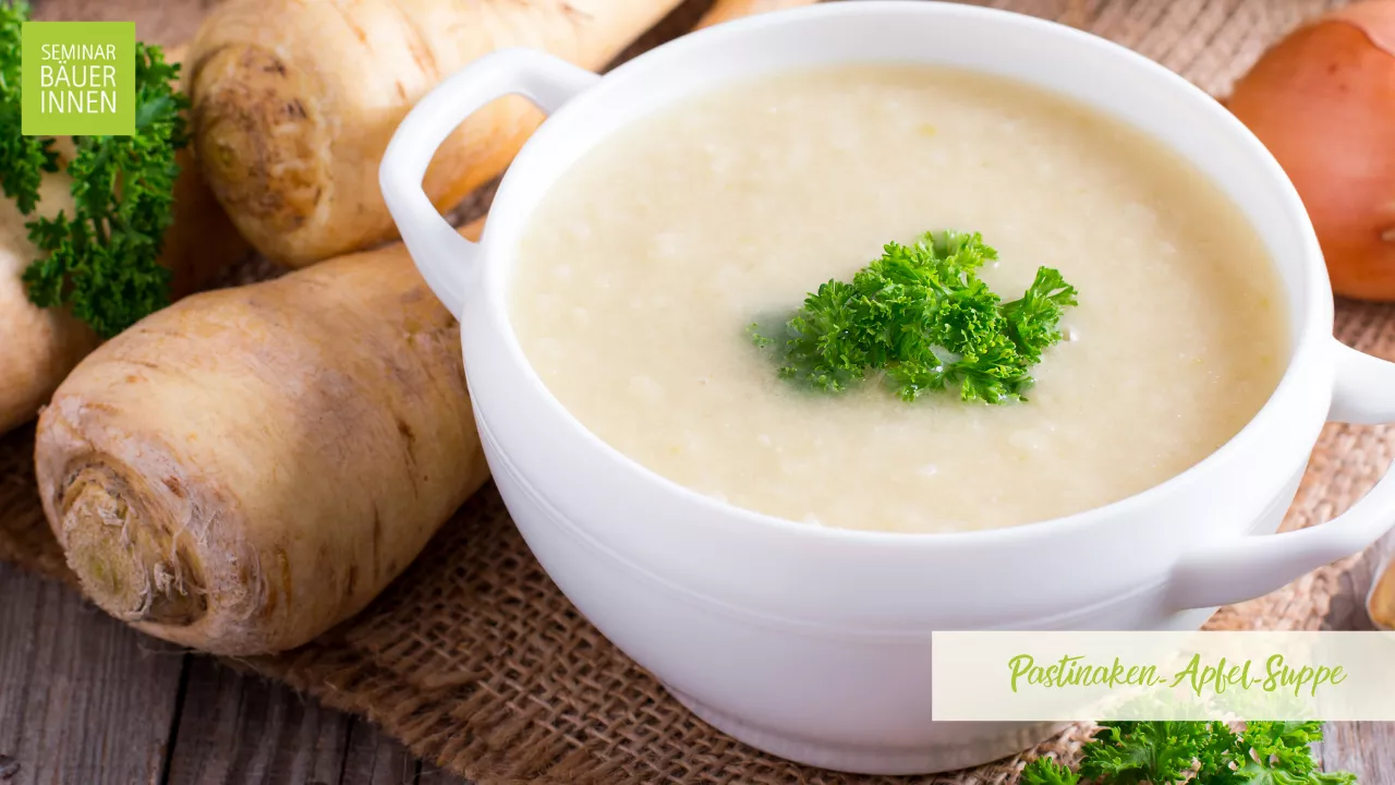 Pastinaken-Apfel-Suppe