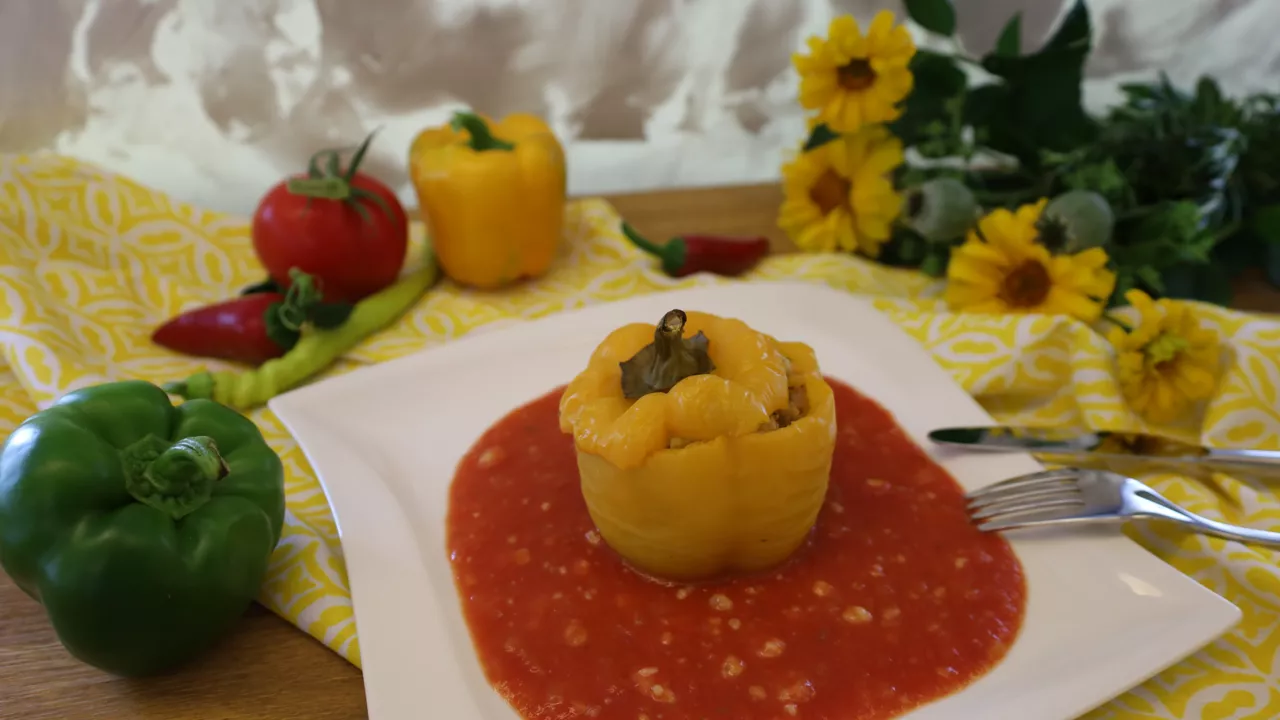 Gefüllte Paprika vegetarisch